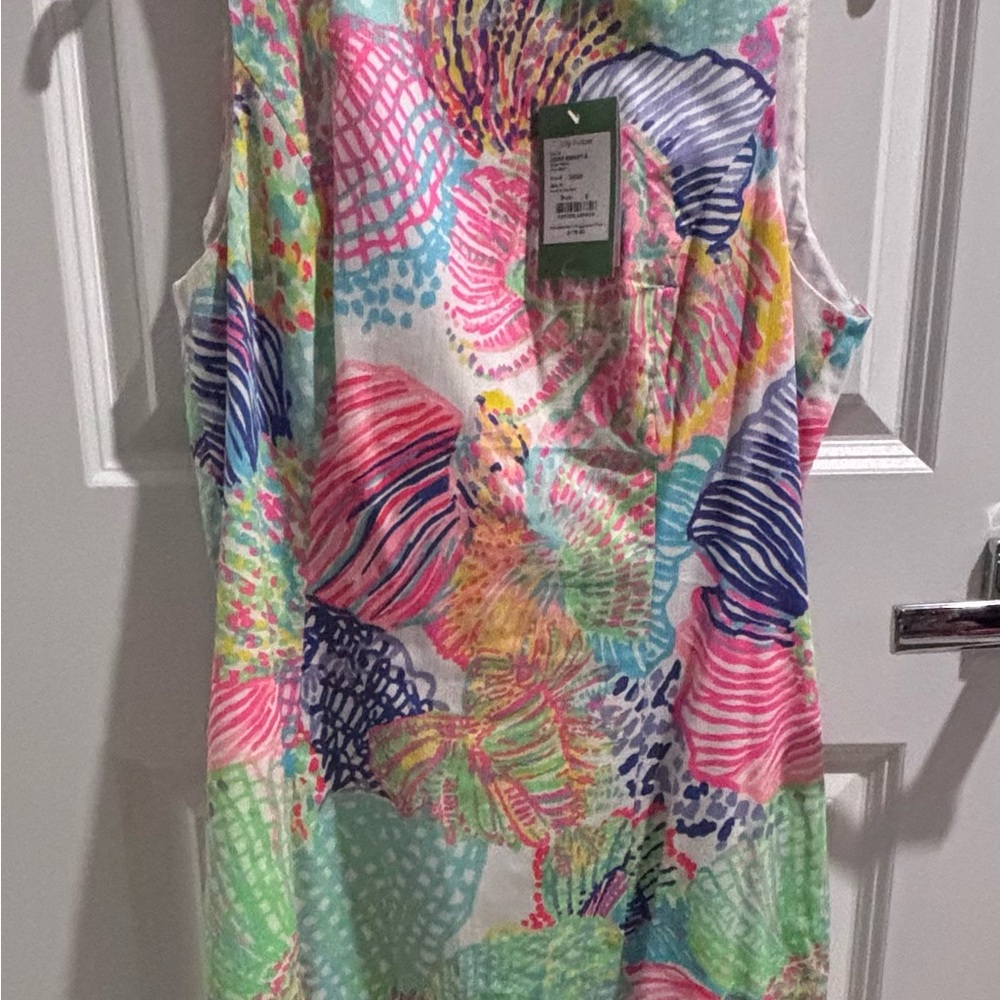 Lilly Pulitzer Pink and Blue Sleeveless Blouse